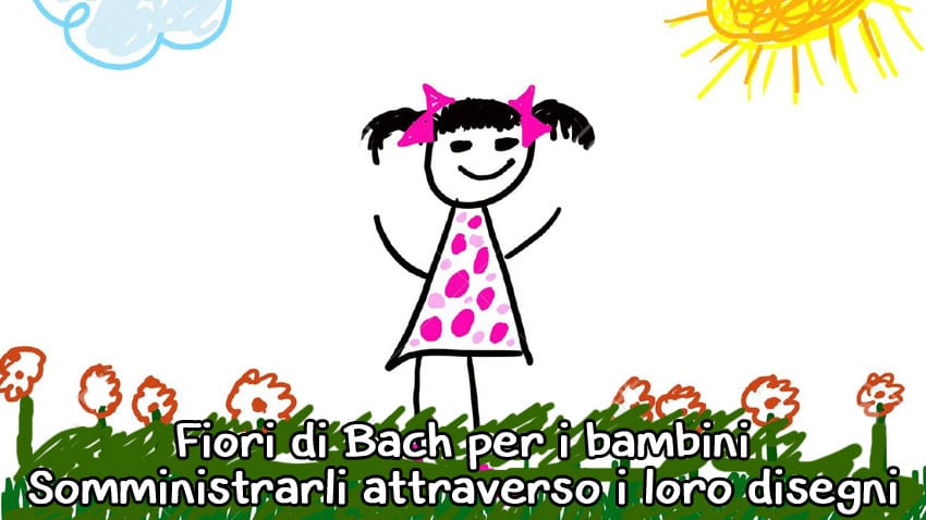 fiori di Bach per bambini attraverso disegno